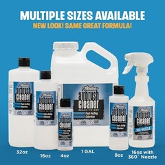 Biodegradable Airbrush Cleaner Liquid for Deep Cleaning Artist Tools 16 Fl Oz