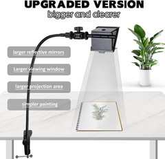 Camera Lucida Drawing Tool,Multi-Angle Fixture,Adjustable Pea Jig Projector Can