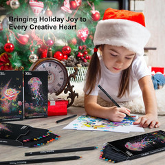 24-Pack Rainbow Color Pencils for Kids & Adults – Multi-Color Drawing Set
