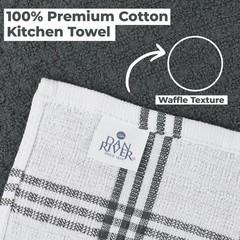 DAN RIVER Premium Kitchen Towels – [Pack of 12] 100% Cotton (16x 26 Inches) -…