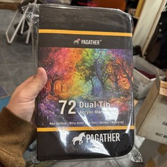 72 Colors Acrylic Paint Markers, Dual Tip Fine & Brush Pen Set