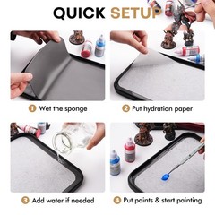 100 Sheets Wet Palette Paper White Stay Wet Acrylic Paint Palette Refill