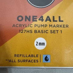 MOLOTOW ONE4ALL Acrylic Pump Paint Marker Set 10 Basic Colors 127HS 2mm / EB5