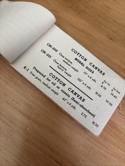 Grumbacher Artists’ Canvas Samples Booklet Circa 1940s RARE