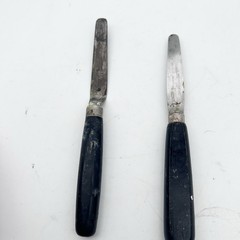 Vintage Palette Knife Cameo And Grumbacher #873 Black Wood Handle Made in USA