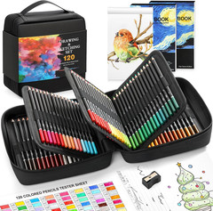 120 Pack Colored Pencils for Adult Coloring Books, Soft Core Oil Based Color Pen