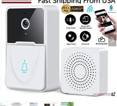 Wireless Security WiFi Smart Doorbell Intercom Video Camera Bell Chime Door Ring