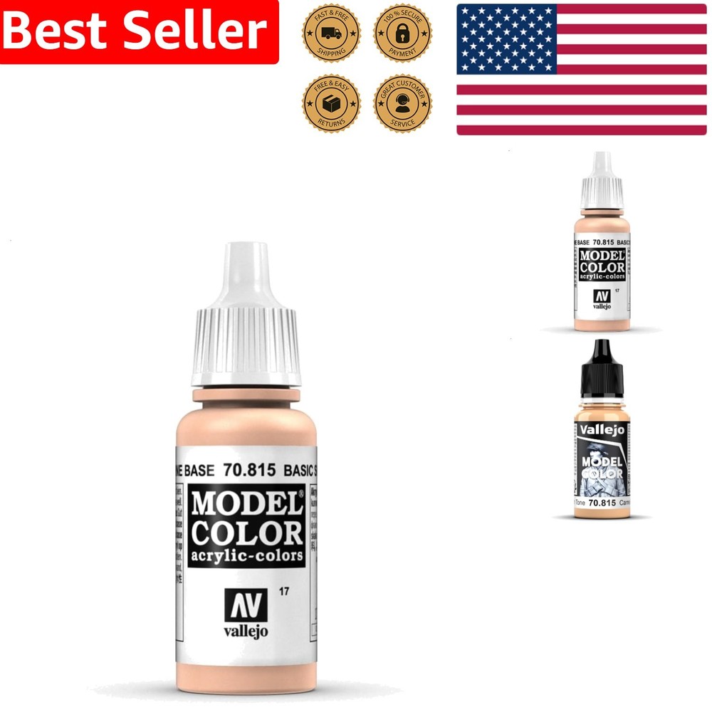 Acrylic Paint Flesh Tone Model Color 17ml Matte Finish Smooth Lightfast Hobby…