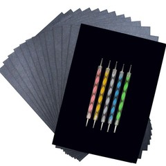 100 Sheets Carbon Transfer Tracing Paper 8.3×11.7″ & 5 Embossing Stylus Tools