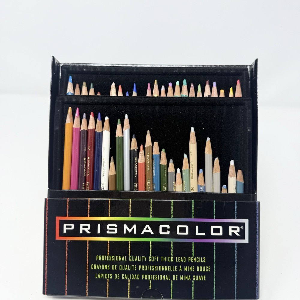 48 Color Set Prismacolor Professional Soft Thick Lead Pencils 1999 – VINTAGE!