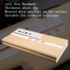 10Pc Ultra-Thin Ripe Xuan Rice Paper Ink Gongbi Painting Copy Calligraphy 云母蝉衣