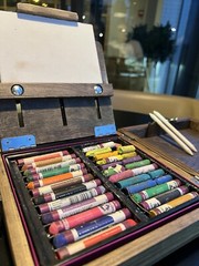 Travel Set Portable Paint Box , Mini Pochade Box, Artist Paint Set, Storage Box