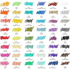 Oil Pastels Set of 48 Colors, Soft Oil Pastels for Art 48 Basic Colors