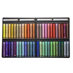 48 Color Super Soft Oil Pastel Set 4 White Pastels 10 Sheets Paper Drawing