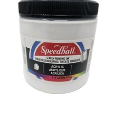 Speedball Acrylic Screen Printing Ink White 8 Oz