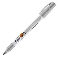 Thornton’s Art Supply Oil-Based Paint Marker, Fine Point, Silver Ink
