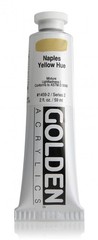 GOLDEN Heavy Body Acrylic Paint 2 fl. oz. Tube Naples Yellow Hue Professional