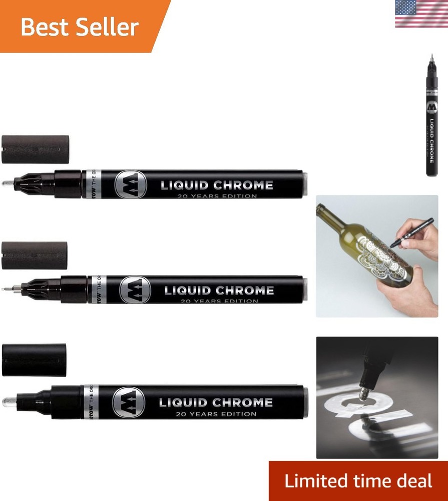 Liquid Chrome Marker Set – 1mm, 2mm and 4mm