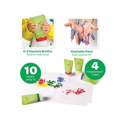 Crayola Washable Fingerpaint Kit for Toddlers, 81-1452