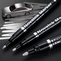 3Pcs Silver Liquid Mirror Chrome Markers Permanent Art Liquid Chrome Marker Set,