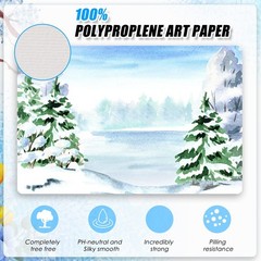 100 Pcs Blank Watercolor Cards with Envelopes Set 140lb/300 Gsm Cotton Waterc…