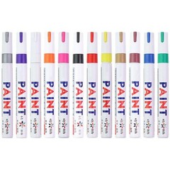 White Paint Pen Marker Waterproof Permanent Car Tire Lettering Rubber Letter 3pc