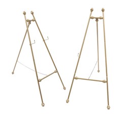 2PCS Easel Stands Floor Mount Golden Wedding Easel Stand For Wedding Party