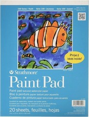 Moisture-Resistant 100 Series Youth Paint Pad, 9×12, Ideal for Young Artists