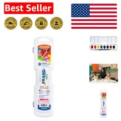 Trusted Watercolor Paint Set – 8 Assorted Colors, Semi-Moist for Rich Textures
