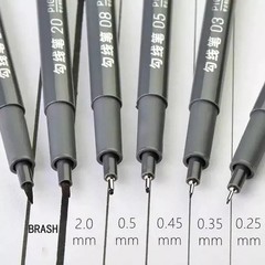 6pcs/Set Fine Liner Pen Pigment Marker Waterproof Ink Drawing Ink Pen Sketch Pen