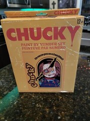 NEW Chucky, Child’s Play Paint By Numbers Box Set w/ Canvas, Paints & Brushes
