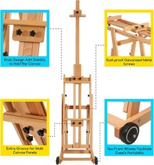 MEEDEN Versatile Studio H Frame Easel Beech Wood 77