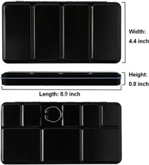 Lightweight Large Empty Watercolor Tin with 28 Full Pans – Ideal for Outdoor Use