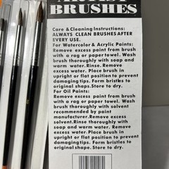 Lot Of 8 Packs Of 3-Piece Dark Ox Hair Round Artist Brushes #2, #4, #6 PRO 10107
