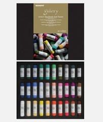 Mungyo Gallery Artists’ Handmade Soft Pastels Set of 30 Colors Assorted Colors