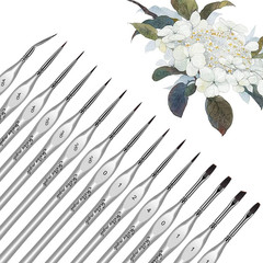 Golden Maple Miniature Paint Brushes, 15PC Model Brushes Micro Detail Paint Brus