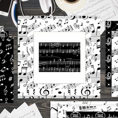 24 Sheets Music Notes Scrapbook Paper 11.8 x Inch Musical Multicolor