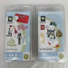 Cricut Sweethearts & Sentimentals Cartridges Lot of 2 Wedding Love Owl NEW