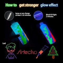 Glow in the Dark Paint, Neon Neutral Paint (120ml / 4.05oz) Tubes, Art Craft