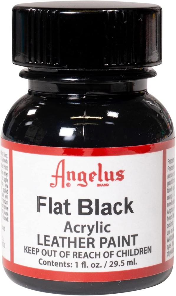 Quick-Drying Flat Black Acrylic Leather Paint – Ideal for Sneaker Customization