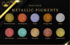 Posh Chalk Powdered Metallic Pigments 30 ml / 1 oz – All colors – You Choose