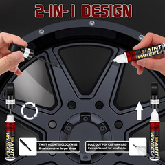 Matte Black Rim Touch up Paint, Efficient Wheel Paint Pen for Metal, Also Match