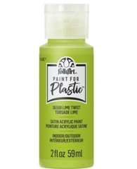 FolkArt Paint for Plastic™ Lime Twist green, Formulated for Plastic Surfaces