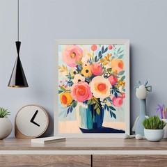 Arttoplus Flowers Paint by Numbers Kit for 16X20inch, MT21159-US