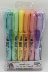 Marvy Pastel Liner Pen Set Art Supplies, Large Tip, Multiple Colors