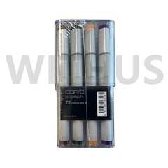 Copic Marker 72 Piece Sketch Set A (Twin Tipped) – Artist Markers Anime Comic