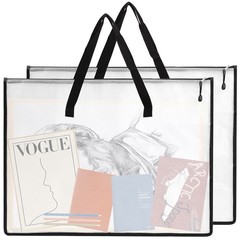 EOOUT 2 Pack 18.5×24.8 Inches Art Portfolio Case, 18.5×24.8in, Black