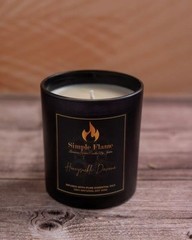 Honeysuckle Davana Luxurious Scented Jar Candle | 13 oz – 3.8-Inch Black