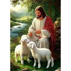 CEOVR Jesus Diamond Art Kits for Adults, 5D DIY Full Drill 12×16 inch,