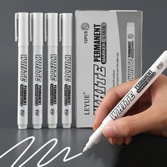 1/2/3pcs White Permanent Marker Pens For Metal, Art, Drawing, Wood, Plastic